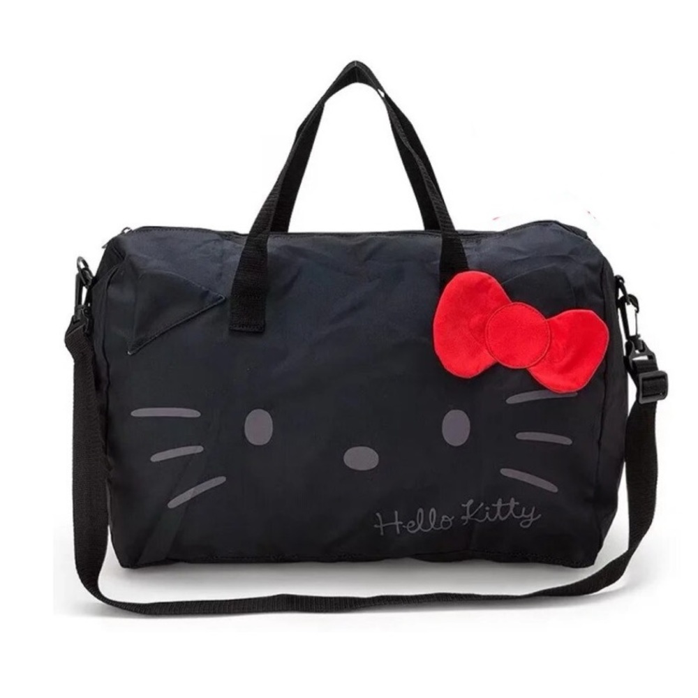 Big Hello Kitty duffel bag with adjustable strap.NWT
